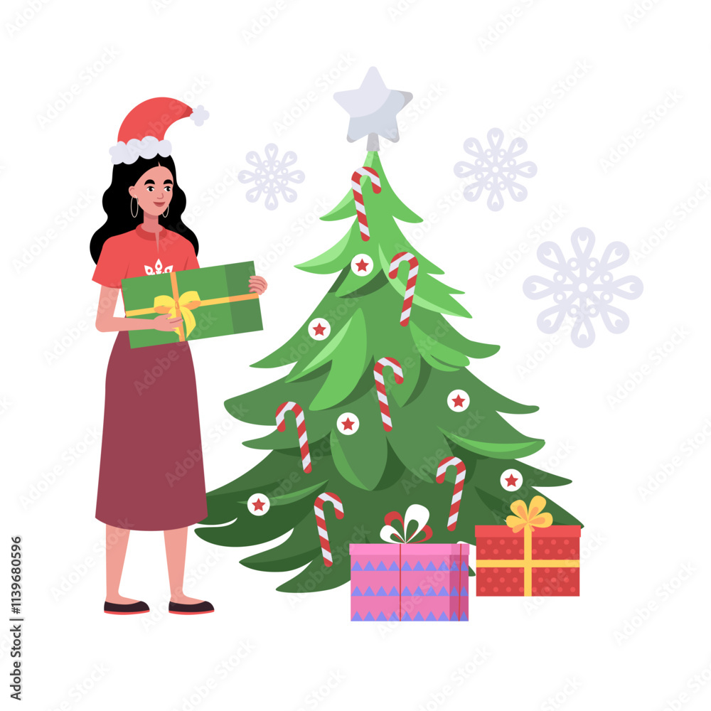 017 - Christmas tree character 017 - Christmas tree character