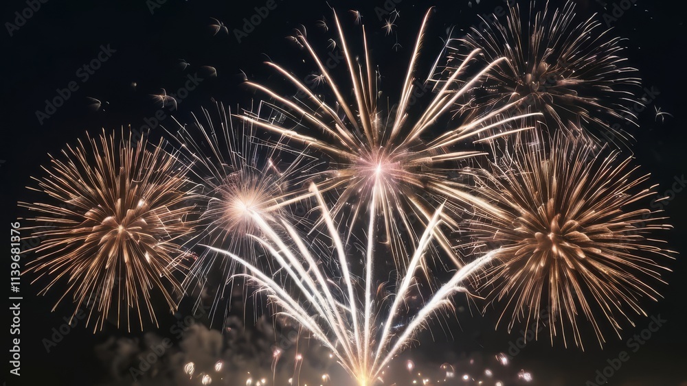 fireworks in the night sky fireworks in the night sky