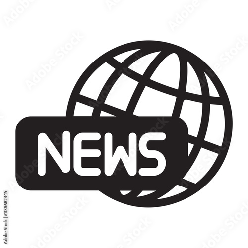 news glyph icon