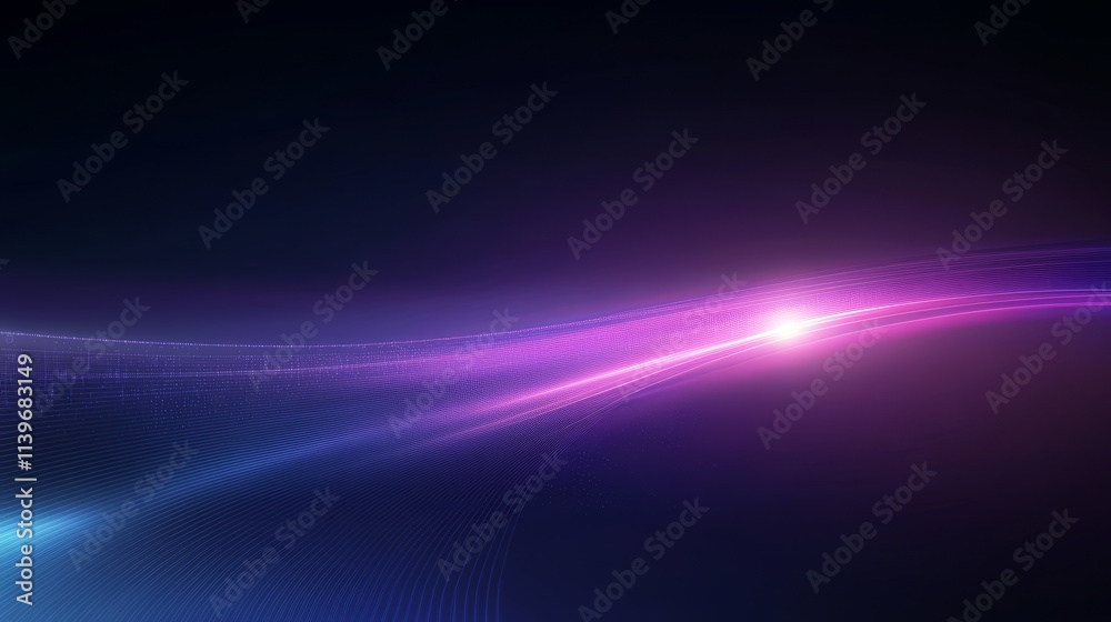 Fototapeta premium Abstract cosmic background with glowing nebula and light streaks.