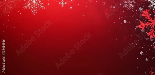 Red Background With Scatter...