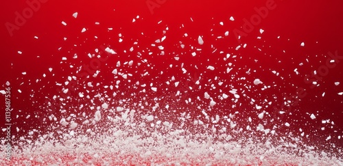 White particles falling on ...
