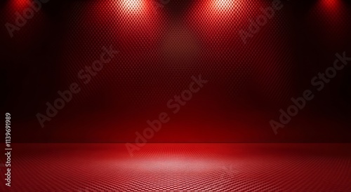 Red Checkered Floor Illumin...