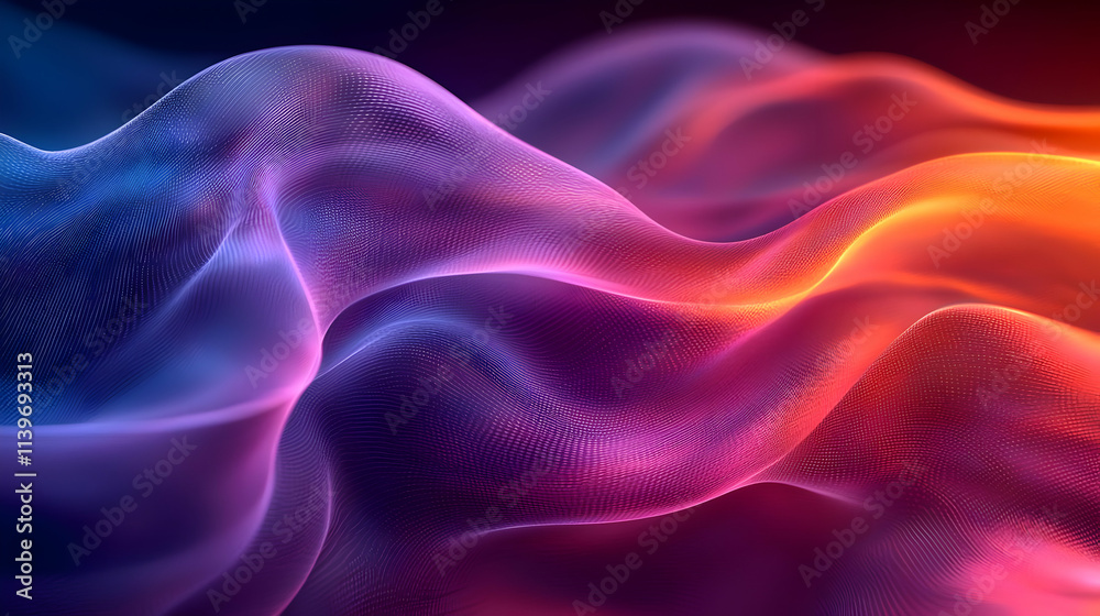 Abstract Waves: Vivid Colors Flow Dynamically Abstract Waves: Vivid Colors Flow Dynamically