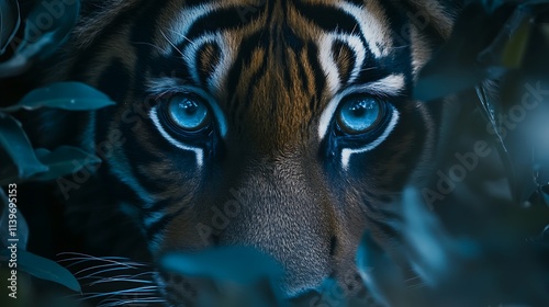 Tiger's Eyes, Majestic Wildlife Portrait photo