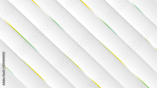 Abstract elegance in white.  Background with a harmonious composition of soft geometric patterns and smooth gradations clean modern