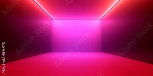 Abstract Room Illuminated b...