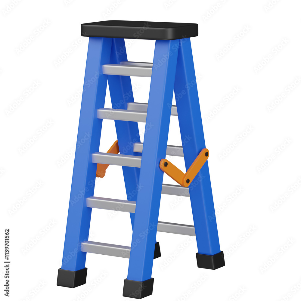 3d render ladder illustration 3d render ladder illustration