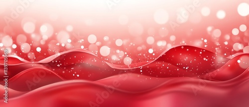 Abstract Red Waves with Sof...