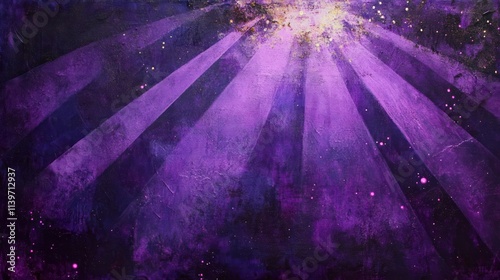 Abstract Purple Cosmic Rays...