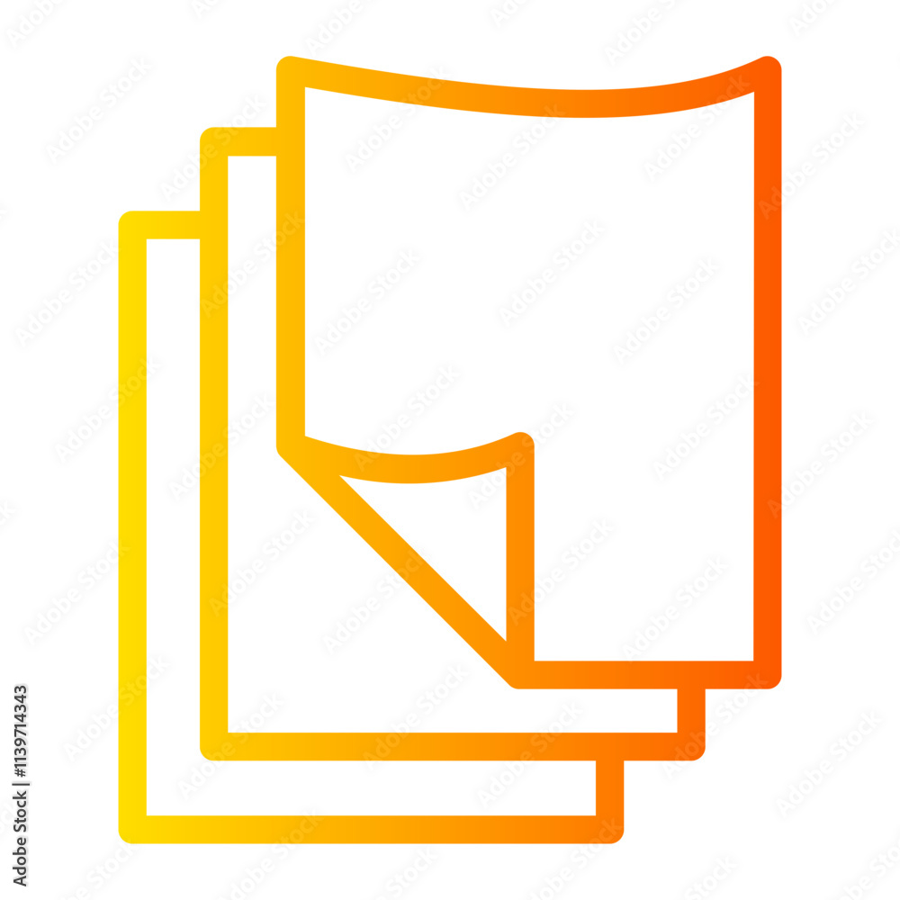 paper gradient icon