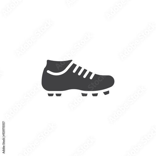 Football shoes vector icon