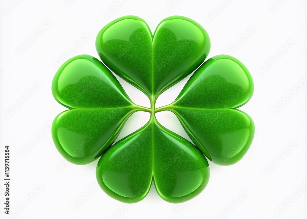 Four green clover hearts on a white background symbolize love and luck, ideal for St. Patrick's Day, Valentine's Day, and festive design projects. Four green clover hearts on a white background symbolize love and luck, ideal for St. Patrick's Day, Valentine's Day, and festive design projects.