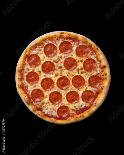 Delicious Pepperoni Pizza A Classic Italian Dish Perfect for Lunch or Dinner Enjoy the cheesy goodness and savory pepperoni slices