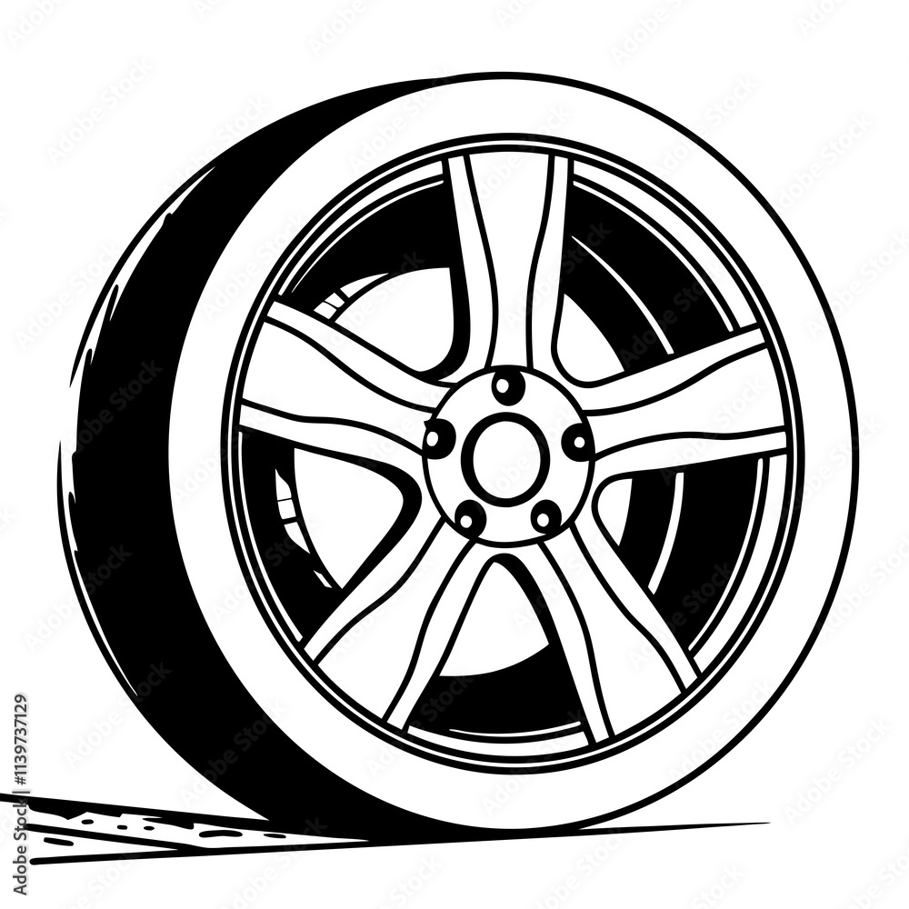 Obraz premium car wheels logo png