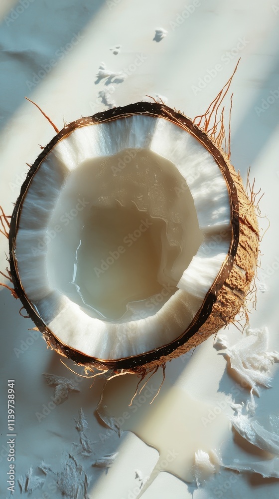 Sunlit Coconut: A Tropical Delight Sunlit Coconut: A Tropical Delight
