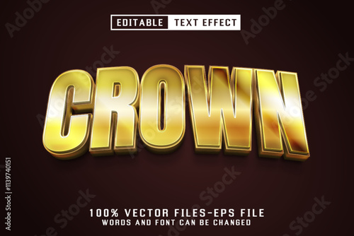 Crown Luxury Text - Editable Text Effect