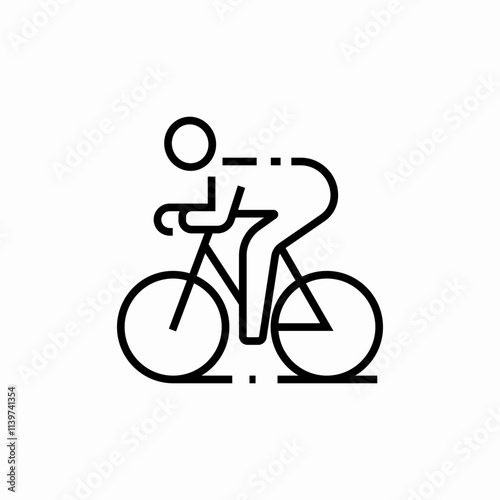 biking bicycle icon sign vector