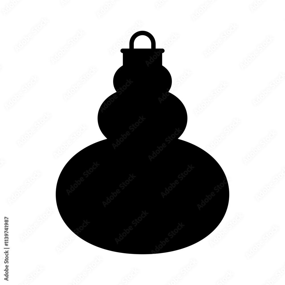 Christmas ball icon vector. christmas toy illustration sign. new Year symbol.
