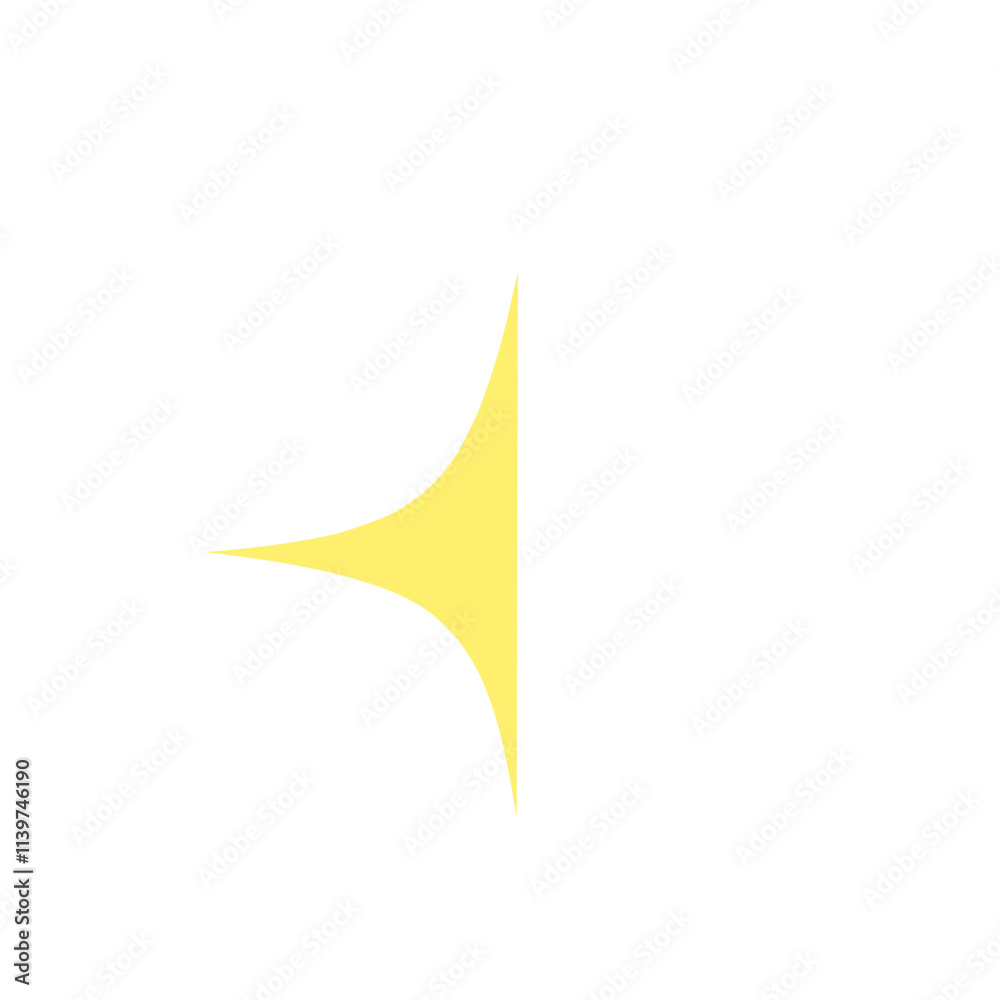 Fototapeta premium Half single star Vector 
