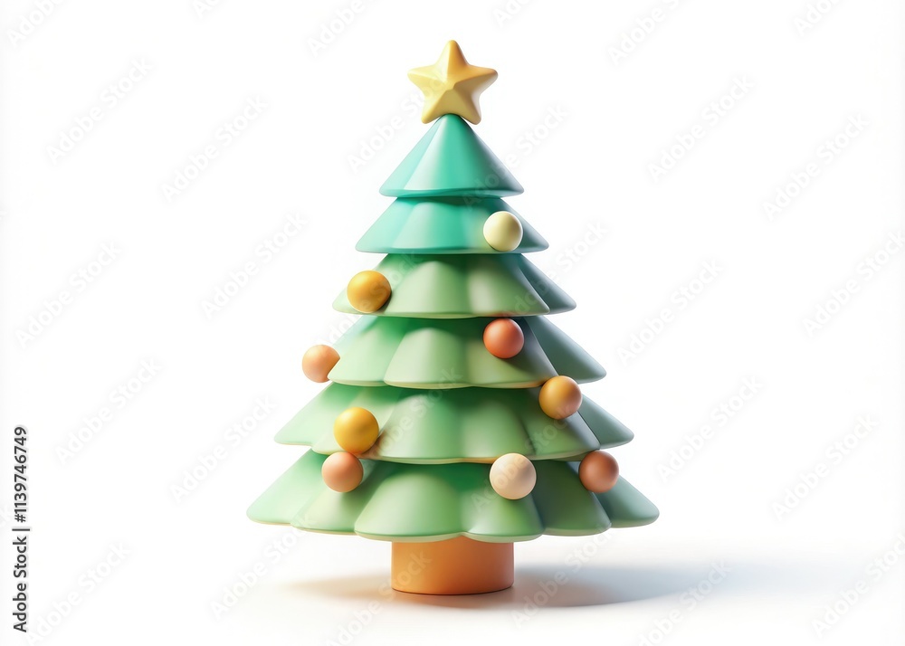 Minimalist claymorphism Christmas tree clipart for vector design on a white background, ideal for holiday decor, invitations, and seasonal graphics. Perfect for festive projects! Minimalist claymorphism Christmas tree clipart for vector design on a white background, ideal for holiday decor, invitations, and seasonal graphics. Perfect for festive projects!
