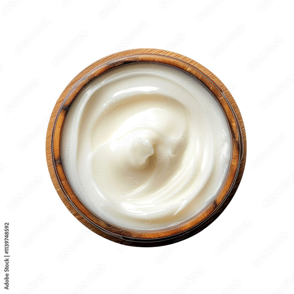Creamy Moisturizer in Wooden Bowl Creamy Moisturizer in Wooden Bowl