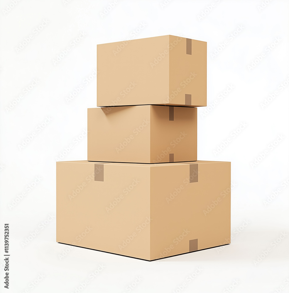Three boxes stacked on top of each other Three boxes stacked on top of each other
