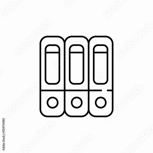 folder shelf icon sign vector