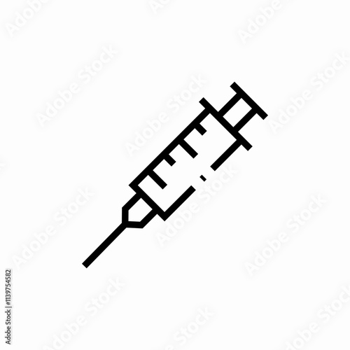 injection syringe icon sign vector