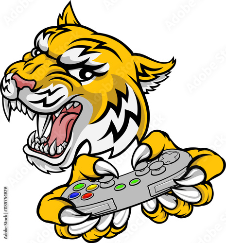 A wildcat or bobcat lynx bobcats wildcats sports team gamer mascot