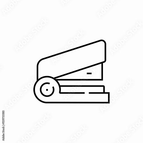 office stapler icon sign vector