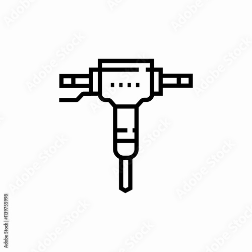 perforator construction tool icon sign vector