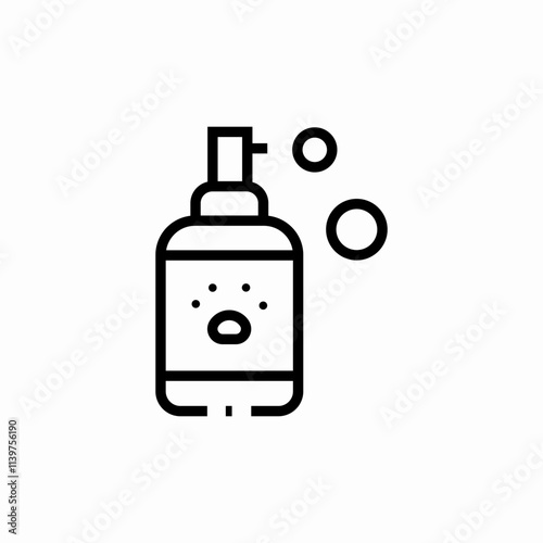 pet shampoo icon sign vector