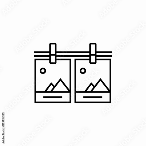 photo development icon sign vector