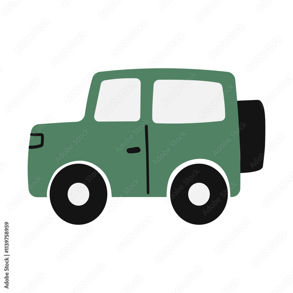 Green off road car Green off road car