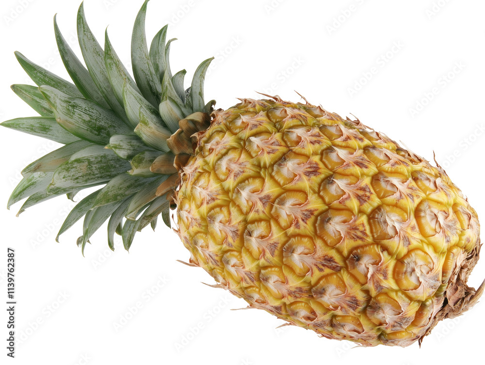 Fresh Pineapple on Transparent Background Fresh Pineapple on Transparent Background