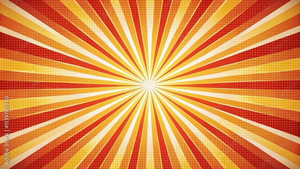 Retro-themed graphic featuring vibrant rays in warm hues, evoking nostalgia with its vintage design, colorful clipart, and candid photography style, creating a timeless aesthetic backdrop. Retro-themed graphic featuring vibrant rays in warm hues, evoking nostalgia with its vintage design, colorful clipart, and candid photography style, creating a timeless aesthetic backdrop.