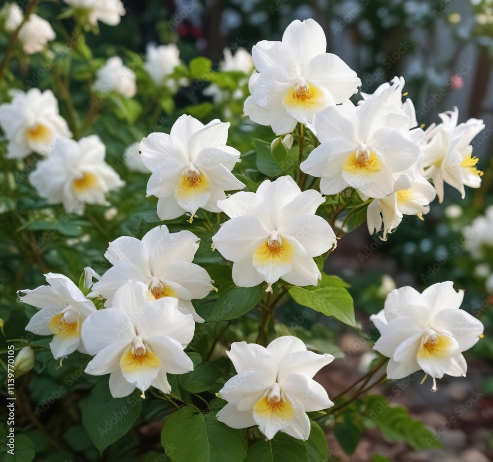 White Bleeding Heart roses blooming in a garden , bloom, amprocapnos spectabilis, floral