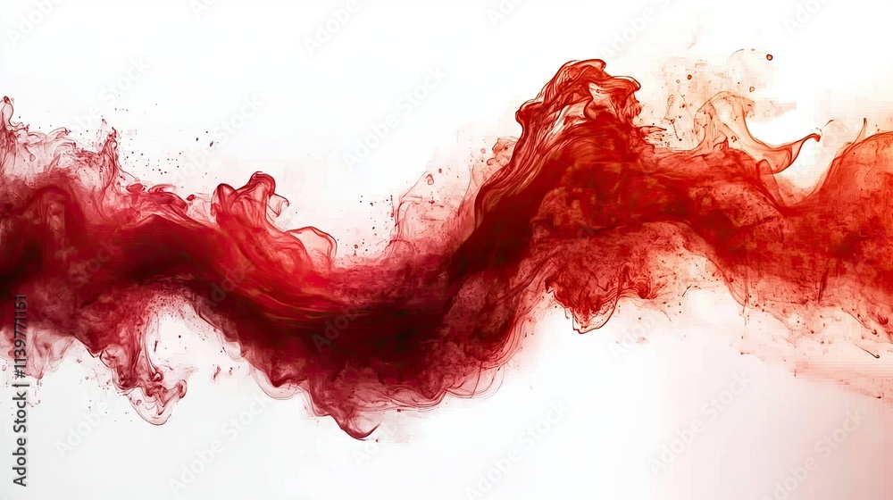Crimson Abstract Swirl: A Study in Red Hues Crimson Abstract Swirl: A Study in Red Hues