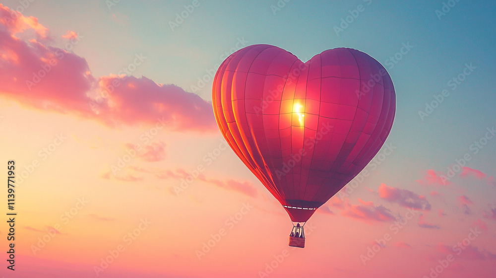 Fototapeta premium Valentines Day background, Love, Hearts