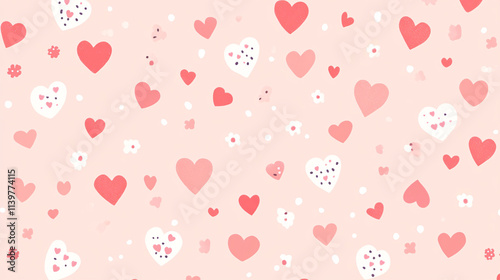 Valentines Day background, Love, Hearts