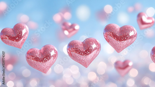 Valentines Day background, Love, Hearts