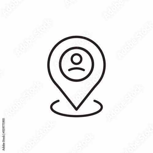 user location icon sign vector