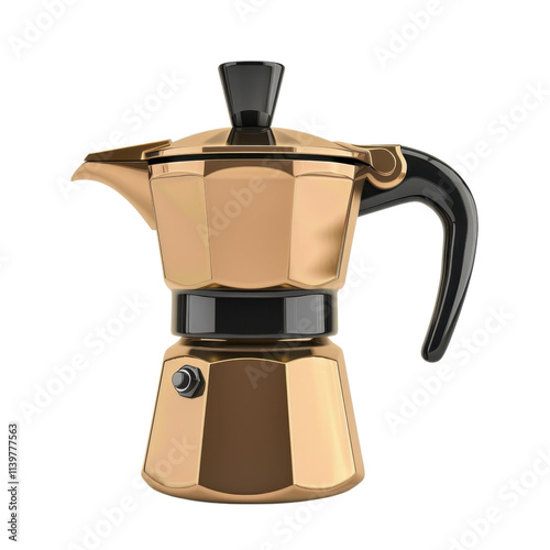 Rose Gold Coffee Maker - Stylish & Modern photo