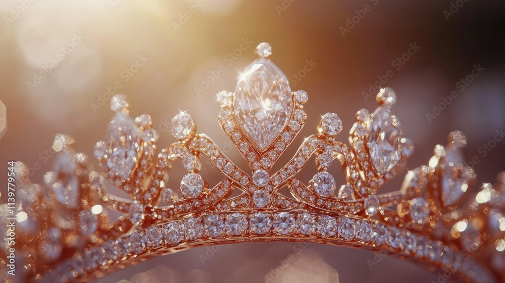 A Sparkling Diamond Tiara: Royalty, Elegance, and Glamour A Sparkling Diamond Tiara: Royalty, Elegance, and Glamour