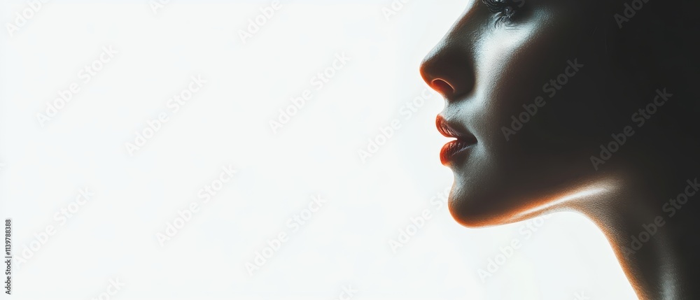 Mental Health Care Banner Featuring Woman's Face Symbolizing Psychoanalysis and Psychotherapy Mental Health Care Banner Featuring Woman's Face Symbolizing Psychoanalysis and Psychotherapy