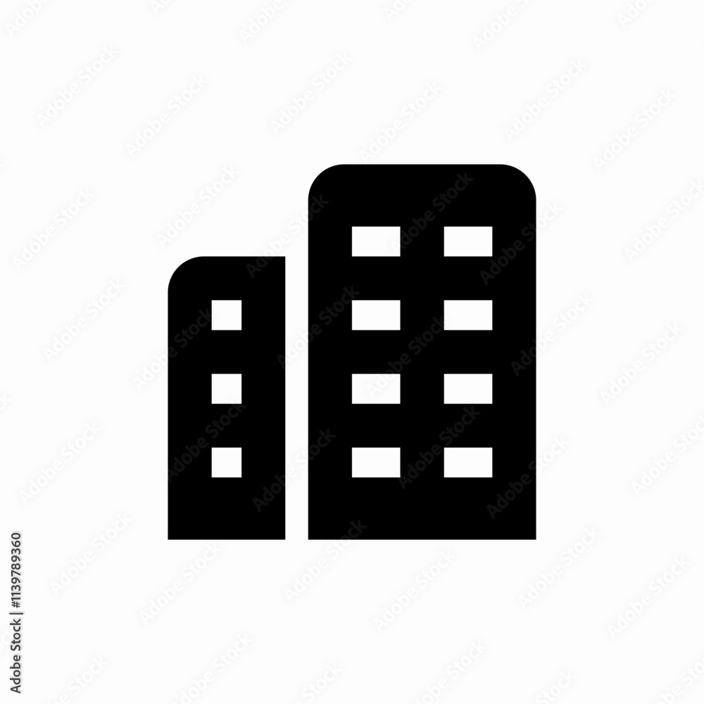 building urban icon sign vector building urban icon sign vector