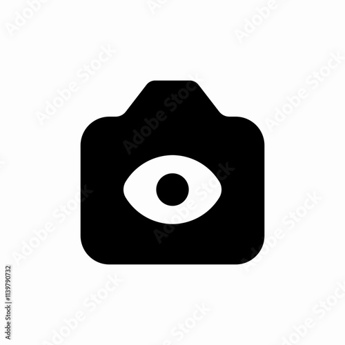 photo camera preview eye icon sign vector