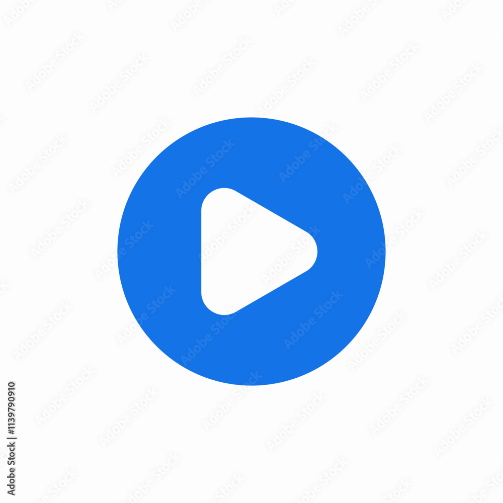 play button icon sign vector play button icon sign vector