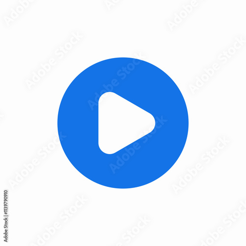 play button icon sign vector